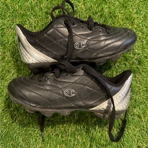 Champion Kids Black Soccer cleats
